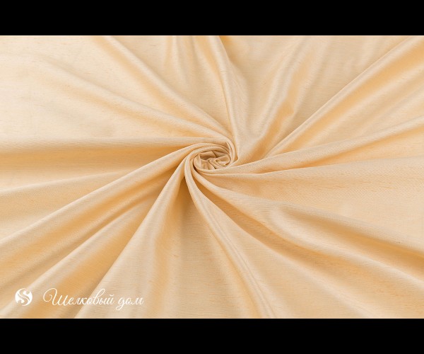 Натуральная вискоза ручной работы теплого желто-персикового цвета